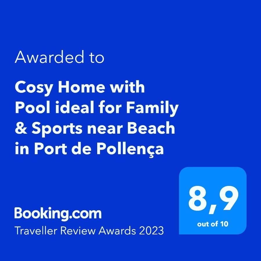 Cosy Home With Pool Ideal For Family & Sports Near Beach In Port De Pollenca Exterior photo